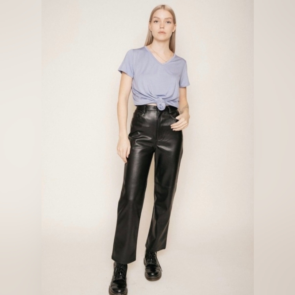 NWT - Jackson Rowe Black Pleather Pants - M